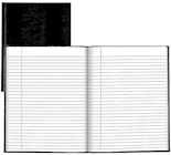 JOURNAL, HARDCOVER, BLUELINE, 8.5" X 10.75", COLLEGE RULED, BLACK, 150 PAGES THUMBNAIL